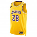 Maillot NBA Los Angeles Lakers Rui Hachimura 28 Nike 2022-23 Icon Edition Or Swingman - Homme
